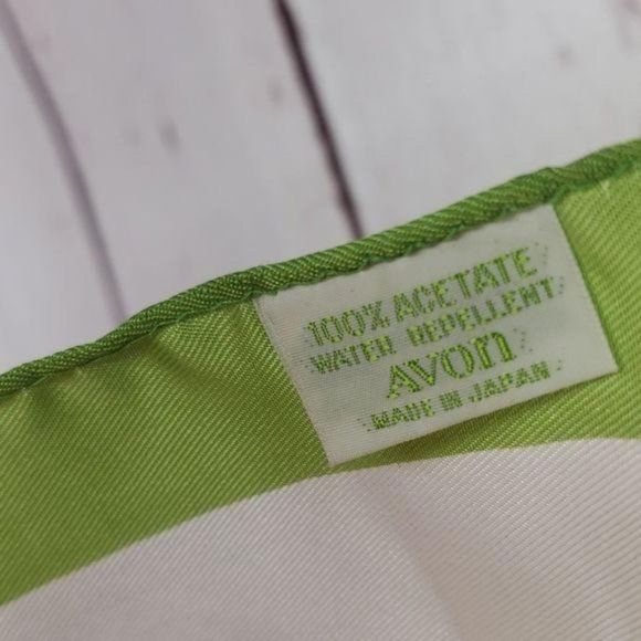 Vtg Avon SM Kent Yellow Floral Print‎ Scarf - Picture 8 of 8